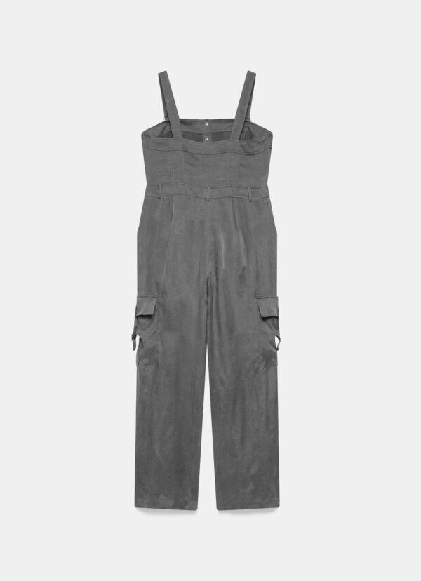 Grey Utility Pocket Detail Jumpsuit