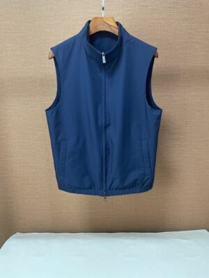 Loro Piana double-sided vest customizationThis image is dark blue, with multiple colors availableOne