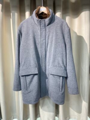 LoroPiana cashmere mink fur coatImported wool from Australia, lined with Russian starry sable